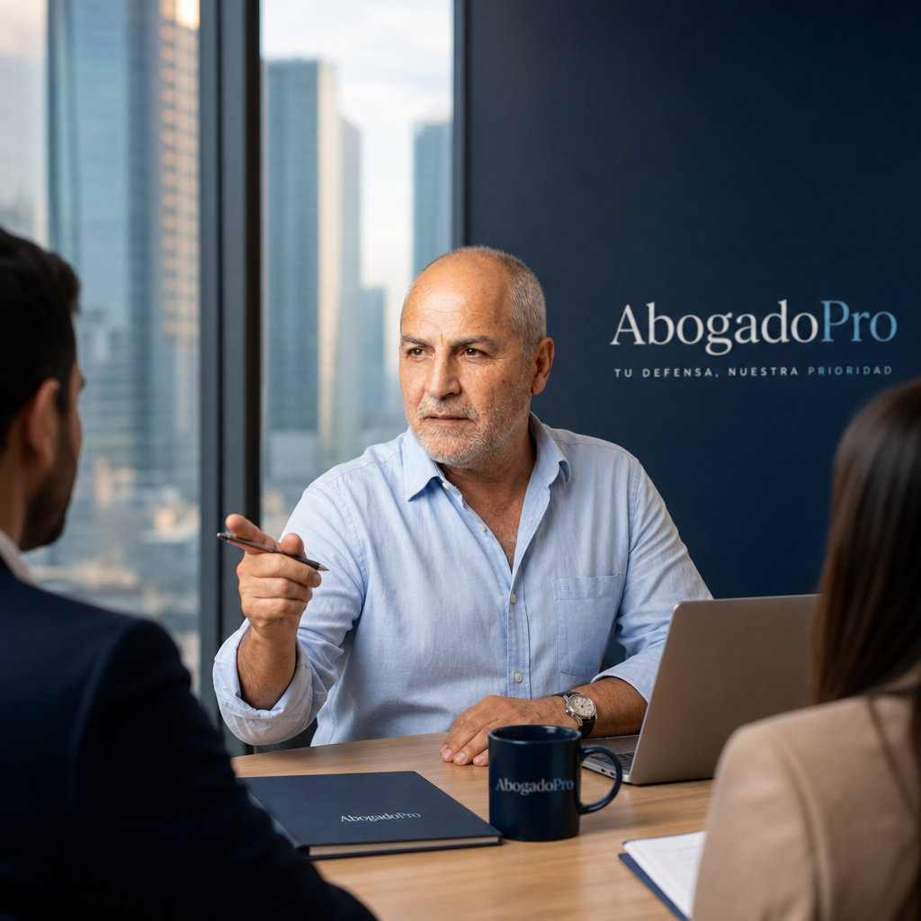 Abogado Laboral en Chile — despido injustificado chile 2026 | Imagen generada por IA — laboral lawyer attorney Chile professional office