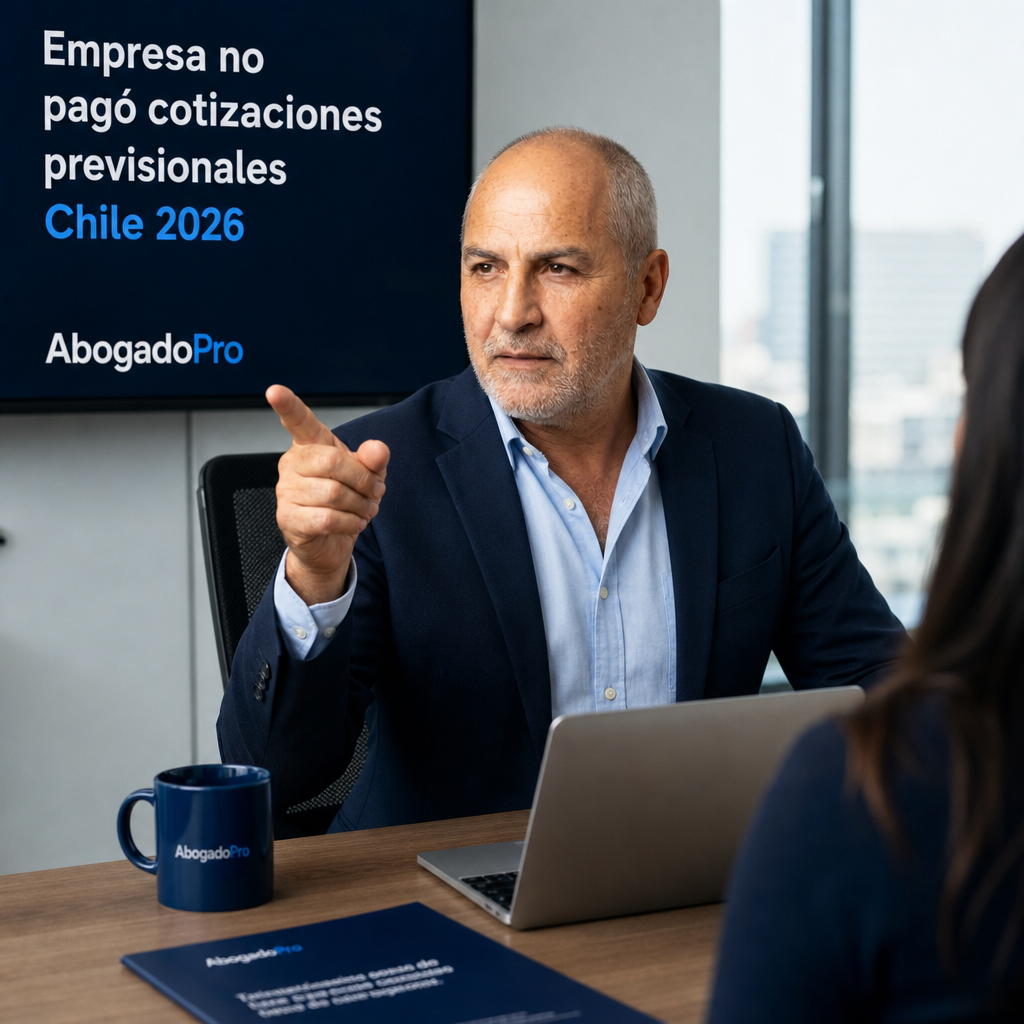 Imagen generada por IA — professional business meeting modern office chile
