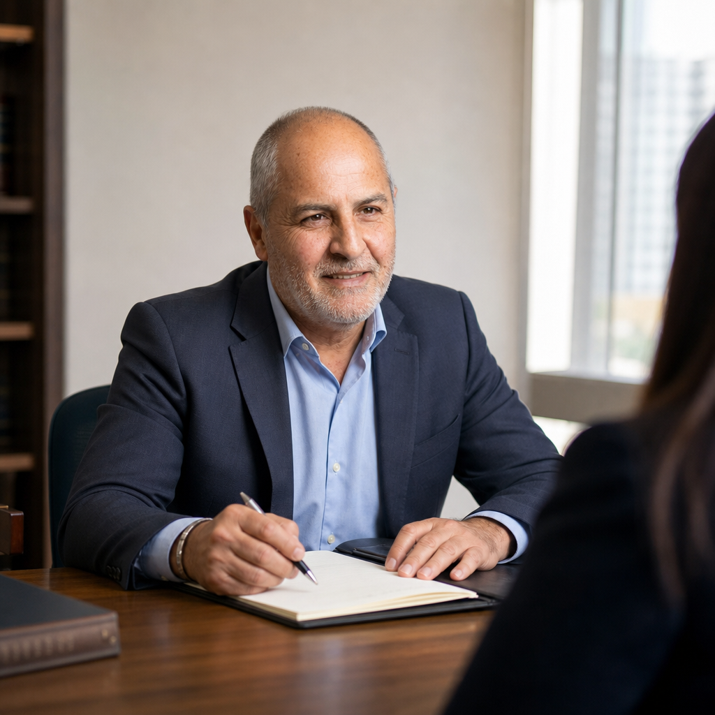 Abogado Laboral en Chile — feriado anual | Imagen generada por IA — laboral lawyer attorney Chile professional office