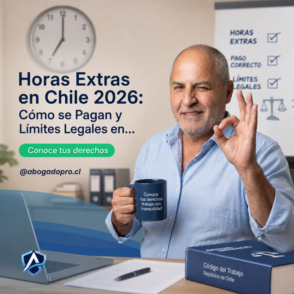 Imagen generada por IA — office worker overtime late night desk computer chile